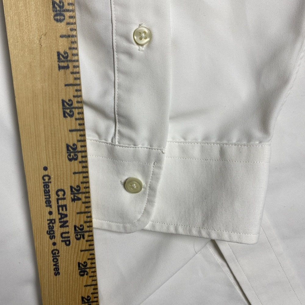 Polo Ralph Lauren Performance Shirt Mens 2XB Solid White Long Sleeve Button Down - Picture 7 of 8